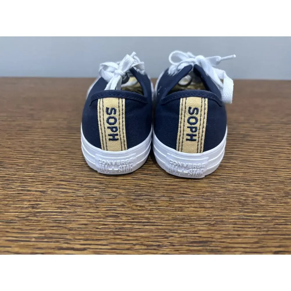 Converse blue low sneaker all star Chuck Taylor youth size 3. Blue with yellow.